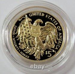 2015 W Proof Gold $5 Us Marshals Proof Commemorative Ogp Sr1