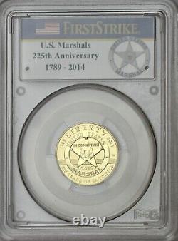 2015-W United States Marshals Service Gold Commemorative Coin PCGS PR69DC 1st St
