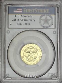 2015-W United States Marshals Service Gold Commemorative Coin PCGS PR69DC 1st St