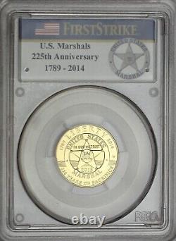 2015-W United States Marshals Service Gold Commemorative Coin PCGS PR69DC 1st St