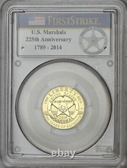 2015-W United States Marshals Service Gold Commemorative Coin PCGS PR69DC 1st St