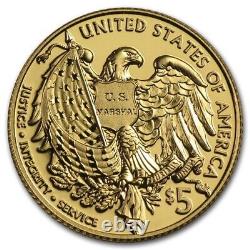 2015-w Gold U. S. Marshals Commemorative? $5 Proof? Coin Coa Box Ogp? Trusted