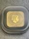 2016 Australia 1/10 Oz. 9999 Gold Square Map Coin Queen Elizabeth Ii In Capsule