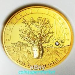 2016 Australia The Kimberley Sunrise 2oz Gold Proof High Relief Coin NGC PF 70UC