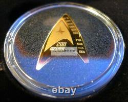 2016 Canada $200 0.5 1/2 Oz 9999 Pure Gold 50th Anniversary Star Trek Delta Coin