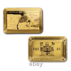 2016 Fiji American Eagle Anniversary Set Gold 5x1 Gram Gold Bars $5 Legal Tender