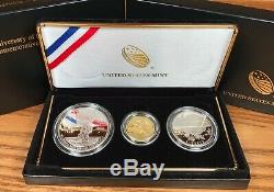 2016 National Park Service 100th Anniversary 3-Coin Proof Set $5 Gold Box COA