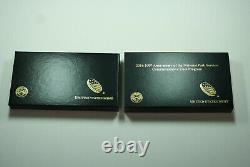 2016 National Parks Service Gold & Silver Commemorative Coin Set Proof w Box COA