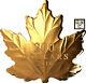 2016'nature's Pure Form Maple Leaf' Shaped Prf $200fine Gold 1oz. Coin(17750)(nt)