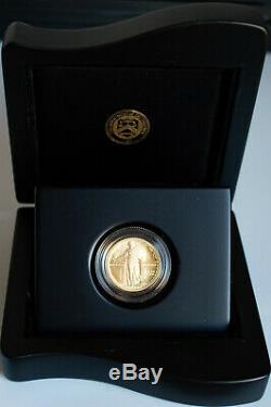 2016 US Mint Gold 1/4 OZ Standing Liberty Quarter Centennial Coin With OGP & COA
