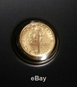 2016 U. S. Mint Mercury Dime Centennial Gold Coin