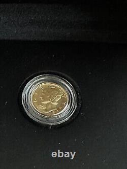 2016-W 1/10 oz Gold Mercury Dime Centennial (withOGP) Limited Release Coin