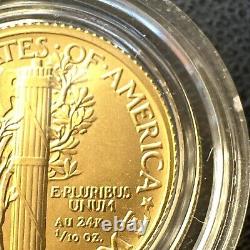 2016-W 1/10 oz Gold Mercury Dime Centennial (withOGP) Rare and Beautiful Coin