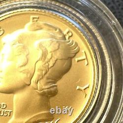 2016-W 1/10 oz Gold Mercury Dime Centennial (withOGP) Rare and Beautiful Coin