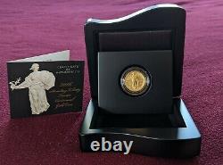 2016 W 1/4 oz Gold. 9999 Standing Liberty Quarter Coin with box