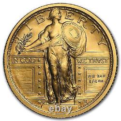 2016-W 1/4 oz Gold Standing Liberty Quarter Centennial (withOGP) SKU #95500