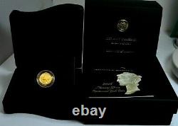 2016 W MERCURY DIME 1/10 OZ CENTENNIAL Gold Coin COA & Box