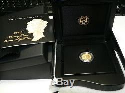 2016 W Mercury Dime Gold Centennial Commemorative Coin With Box/coa