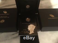 2016 W Mercury Dime Gold Centennial Commemorative Coin With Box/coa 16xb