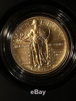 2016 W Standing Liberty 1/4 Oz. Gold Centennial Coin. Limited Mintage