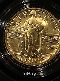 2016 W Standing Liberty 1/4 Oz. Gold Centennial Coin. Limited Mintage