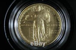 2016 W Standing Liberty Centennial 1/4 Oz Gold Coin BU withBox and COA