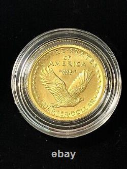 2016-W Standing Liberty Centennial Gold Coin (16XC) 1/4 oz OGP & FREE SHIPPING