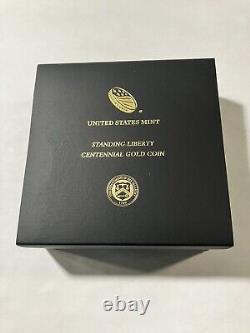 2016-W Standing Liberty Centennial Gold Coin (16XC) 1/4 oz OGP & FREE SHIPPING