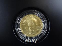 2016-W Standing Liberty Quarter 1/4 oz Gold Commemorative Box & COA US Mint