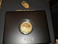 2016 W Standing Liberty Quarter Centennial Gold Coin. 9999 Fine 1/4 Troy Oz