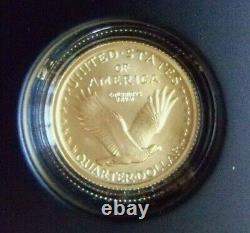 2016 W Standing Liberty Quarter Centennial Gold Coin. 9999 Fine 1/4 Troy Oz