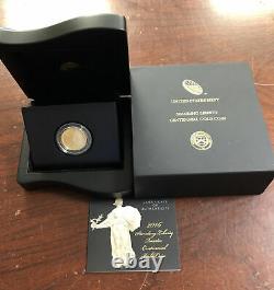 2016-W Standing Liberty Quarter Centennial Gold Coin With OGP & COA