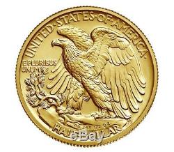 2016 W WALKING LIBERTY Centennial ½ oz. Gold Coin-US MINT SEALED-0472