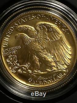 2016 W Walking Liberty 1/2 Oz. 24 Karat Gold Centennial Coin. Limited Mintage