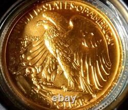 2016-W Walking Liberty Half Dollar 24kt Gold 1/2 Oz Coin Centennial in Box COA