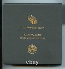 2016 W Walking Liberty Half Dollar Gold Commemorative Coin withBox and COA