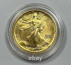 2016 -w Centennial Gold Coin Walking Liberty Half Dollar Orig Us Mint Pkg & Coa