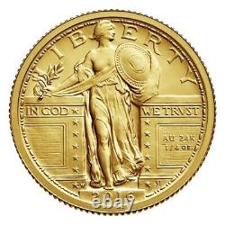 2016-w Standing Liberty Centennial 1/4 Troy Oz. Gold Coin