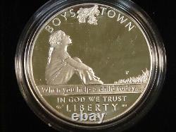 2017 Boys Town 3 Coin Commemorative Proof Set $5 Gold, Silver Dollar Half NO COA