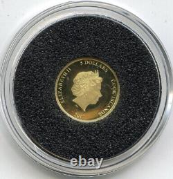 2017 Princess Diana $5 Proof Gold Coin Cook Islands Commemorative H505