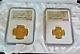 2017 Smithsonian Institution Founder's Set (2) Pc Proof Gold Coin Set Ngc Pf70