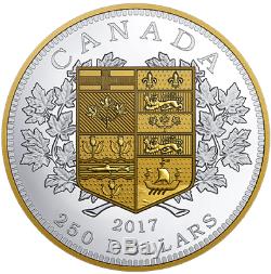 2017 Tribut to First Canadian Gold Coin $250 1-Kilogram Pure Silver Proof Coin