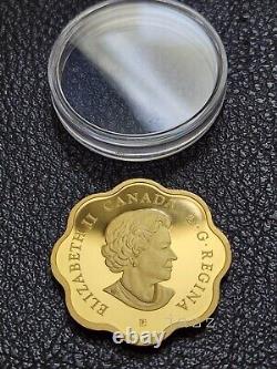 2018 $20 Fine Silver Gold Plated Masters Club Coin Iconic Maple Leaves 167235