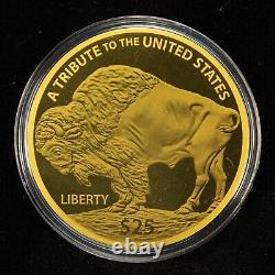 2018 $25 Cook Islands 1200 mg 0.039 ozt. 999 Gold Commemorative Buffalo G1393
