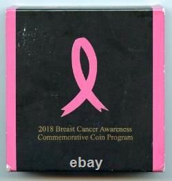 2018 Breast Cancer Awareness $5 Gold Proof Coin OGP US Mint Commemorative BJ459
