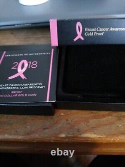 2018 Breast Cancer Awareness Five Dollar Gold Coin