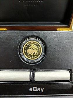 2018 East India Company St. Helena Gold Mohur Proof Coin COA #004