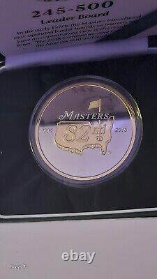 2018 MASTERS TOURNAMENT COMMEMORATIVE COIN #245-500.999Silver Patrick Reed Won