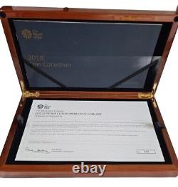 2018 Royal Mint COMMEMORATIVE Gold Proof, Box, Coa and Capsules. NO COINS