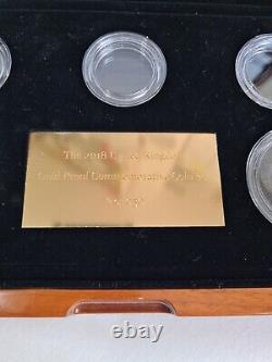 2018 Royal Mint COMMEMORATIVE Gold Proof, Box, Coa and Capsules. NO COINS